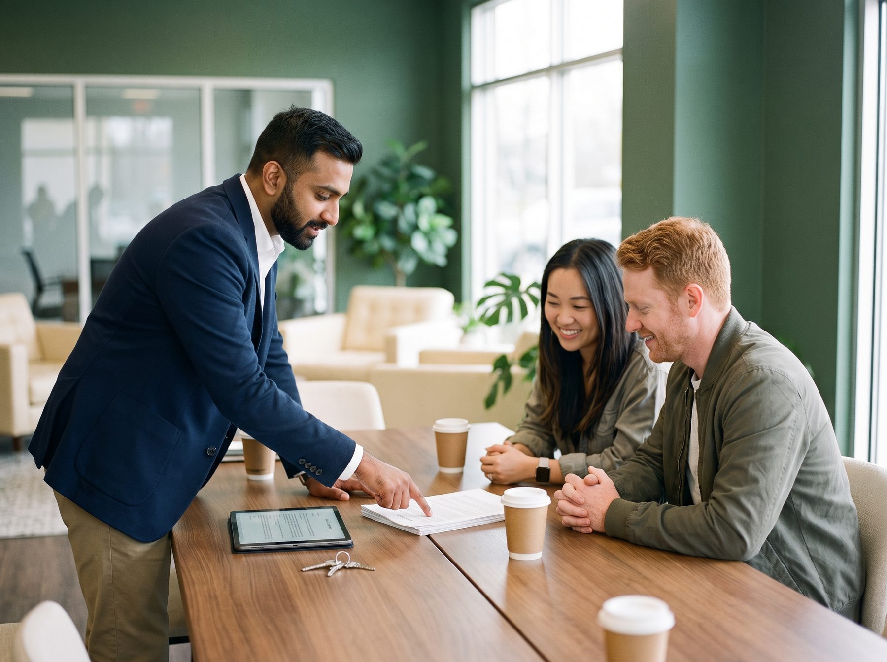 An advisor walks a couple through their coverage