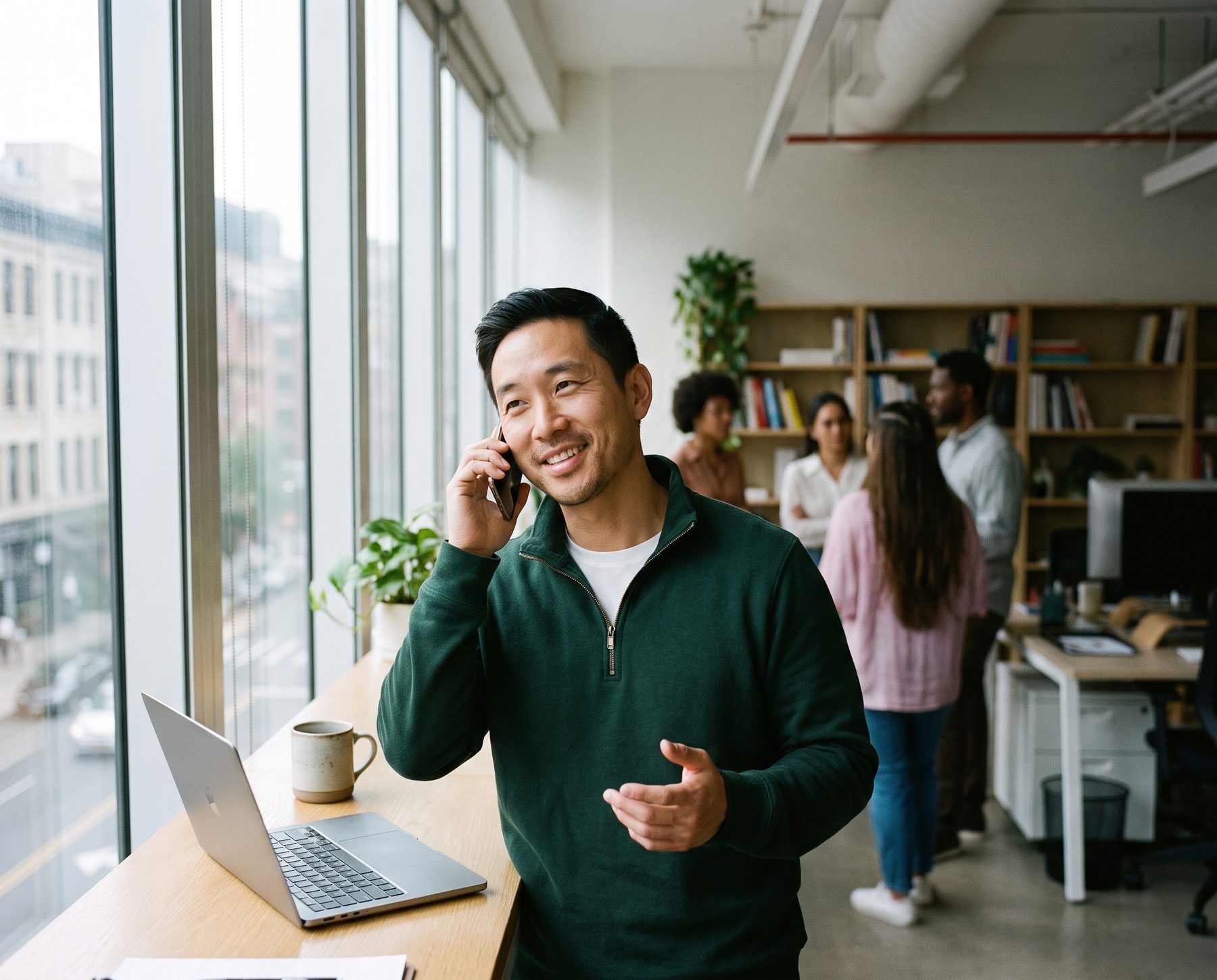 An Oneday partnerships manager on a call